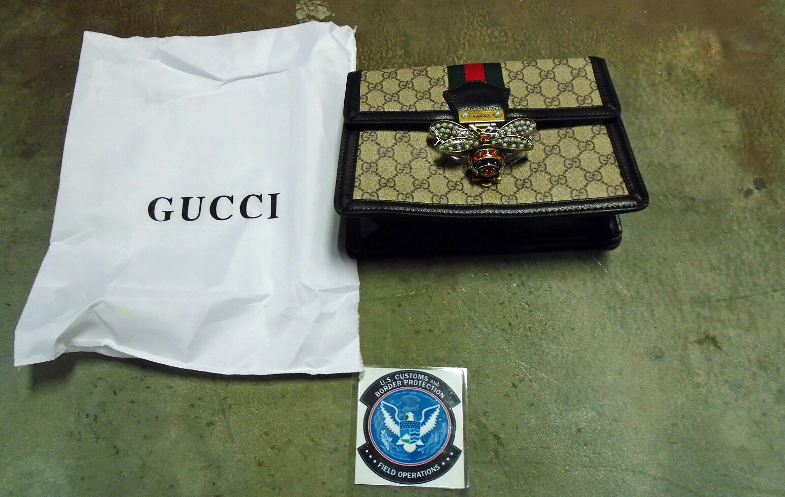 Counterfeit Gucci handbag seized at Louisville International Airport on Sept. 17, 2020